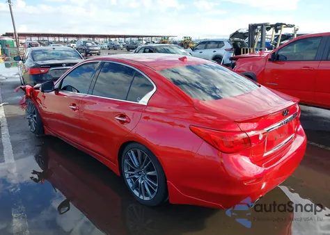 2017 Infiniti Q50 3.0T Red Sport 400 из США, поврежденный, VIN JN1FV7AP9HM850166